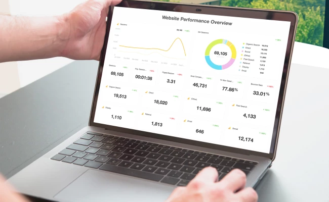 A detailed overview to learn how your website's been performing so far.